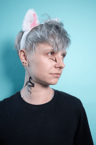 G'raha Tia's Face and Neck Tattoos Tattoos cosplay DangerousLadies