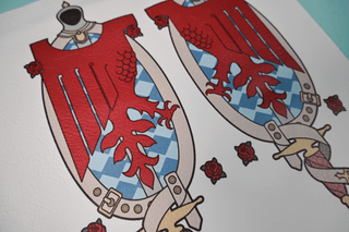 Strohl's Back Heraldry Fabric Textiles cosplay DangerousLadies