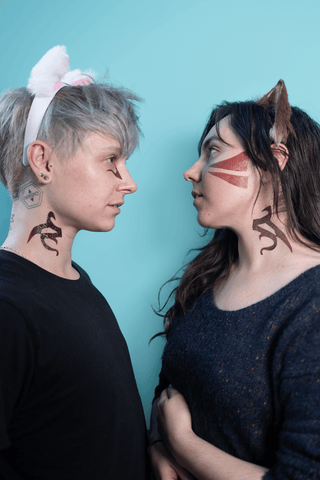 Y'shtola's Face and Neck Tattoos Tattoos cosplay DangerousLadies