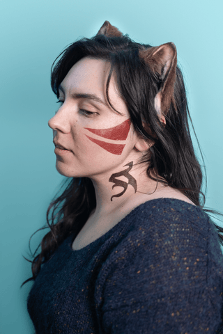 Y'shtola's Face and Neck Tattoos Tattoos cosplay DangerousLadies