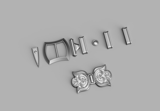 Astarion's Belt Buckles Kit Resin Kit cosplay DangerousLadies