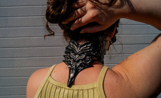 Au-Ra Female Face 2 Scales and Horns Set Resin Kit cosplay DangerousLadies