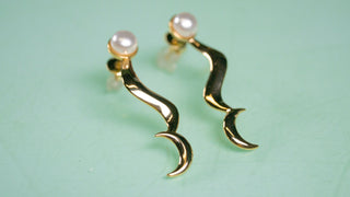 Princess Serenity's Earrings [Brass + Gold Plating] Jewelry cosplay DangerousLadies