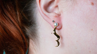 Princess Serenity's Earrings [Brass + Gold Plating] Jewelry cosplay DangerousLadies