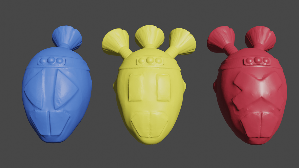 Signal Samurai Keychains [3D Print Files] DangerousLadies