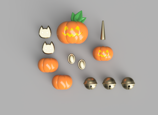 Flayn's Silly Kitty-Cat Halloween Accessories [3D Print Files]