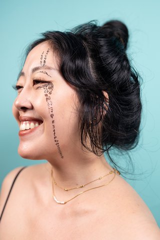 Lune's Face Tattoos