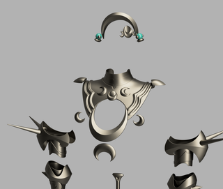 Medea's Accessories and Dagger [3D Print Files]