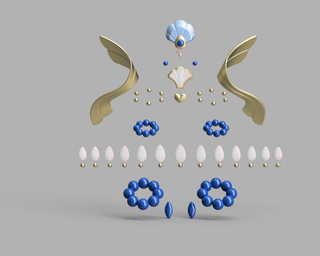 Ocean Song Ashe's Accessories [3D Print Files]