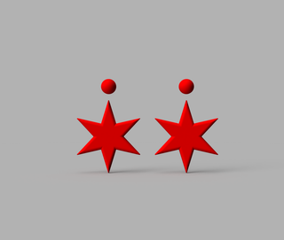 Sailor Mars Earrings [3D Print Files]