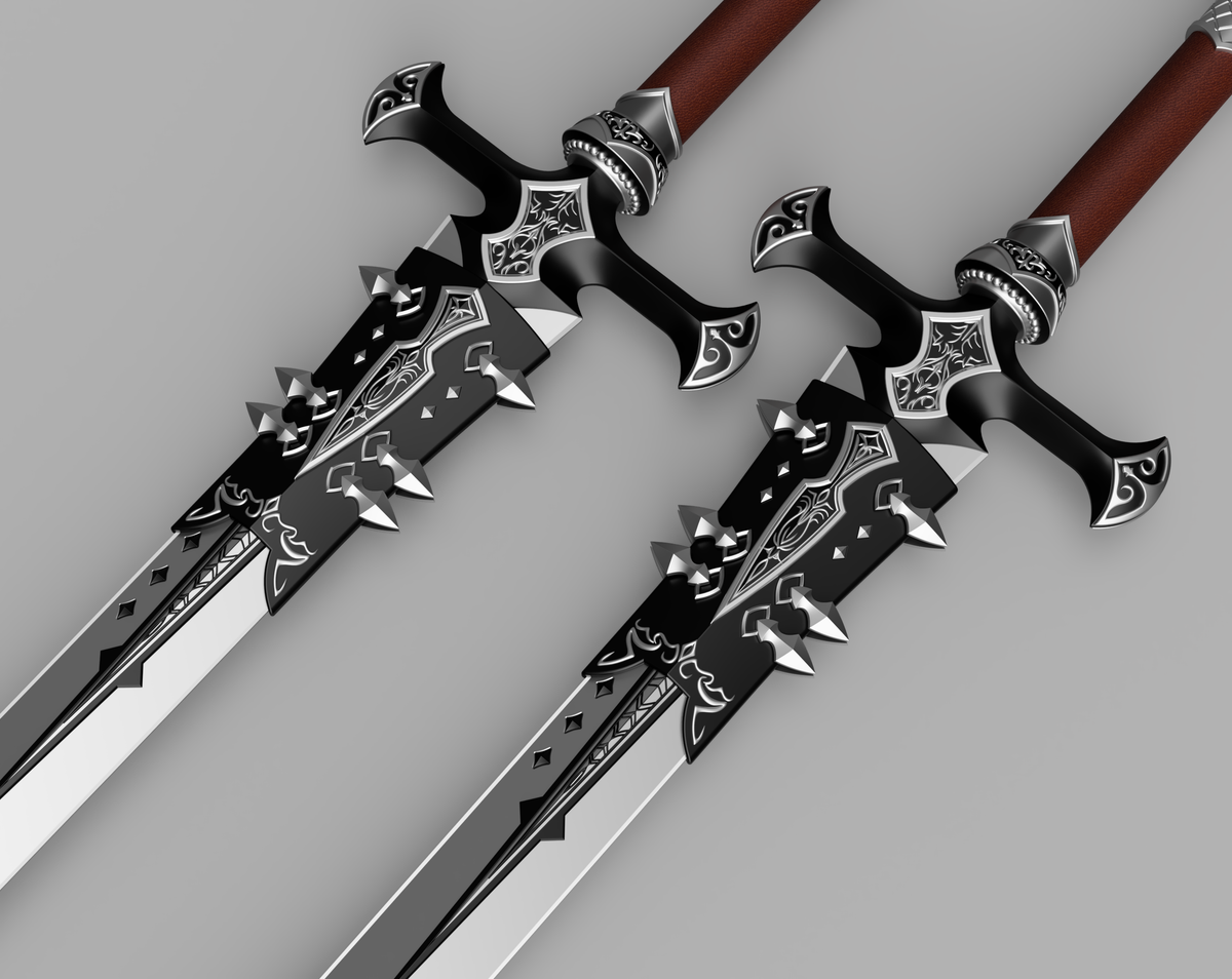 Meteor's Viper Dual Swords [3D Print Files] – DangerousLadies