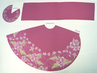 Aerith's Floral Delight Skirt Fabric Textiles cosplay DangerousLadies