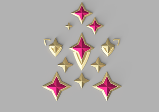 Ahri's Star Guardian Accessories [3D Print Files] 3D Files cosplay DangerousLadies
