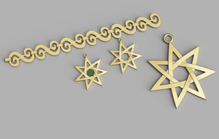 Alicent's 7 Pointed Star Necklace [3D Print File] 3D Files cosplay DangerousLadies