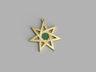 Alicent's "Star of the Seven" Pendant [Brass + Gold Plating] Jewelry cosplay DangerousLadies