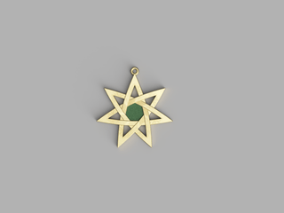 Alicent's "Star of the Seven" Pendant [Brass + Gold Plating] Jewelry cosplay DangerousLadies