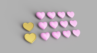 Basic Hearts [3D Print Files] 3D Files cosplay DangerousLadies