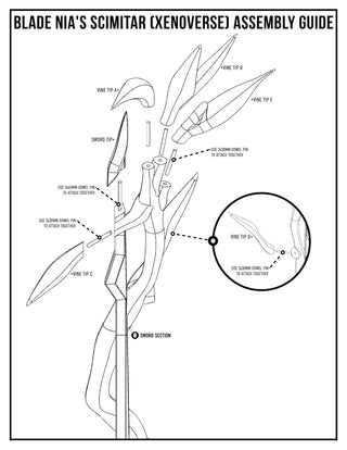 Blade Nia's Scimitar [3D Print Files] 3D Files cosplay DangerousLadies