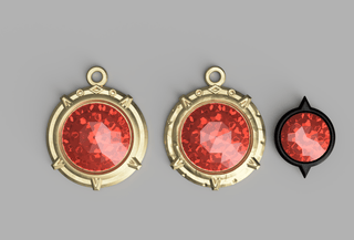 Cai's Hell Eye Gem and Pendant [3D Print Files] 3D Files cosplay DangerousLadies