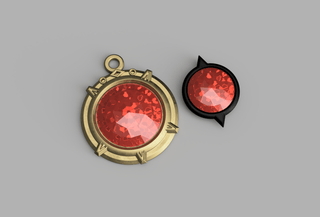 Cai's Hell Eye Gem and Pendant [3D Print Files] 3D Files cosplay DangerousLadies