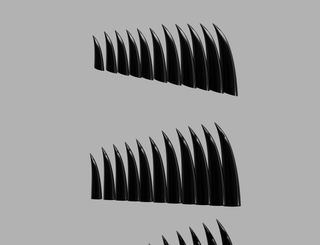 Cosplay Armoured Fingers 003 - Clawed Fingers [3D Print Files] 3D Files cosplay DangerousLadies