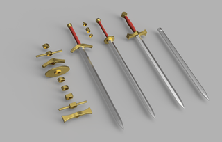 Cosplay Basic Interchangeable Swords [3D Print Files] 3D Files cosplay DangerousLadies