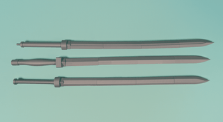 Cosplay Basic Interchangeable Swords [3D Printed Kit] 3D Printed Kit cosplay DangerousLadies