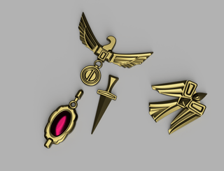 Dancing Green Accessories [3D Print Files] 3D Files cosplay DangerousLadies