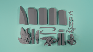 Dark Knight Arm - Figment of Spring Sword [3D Printed Kit] 3D Printed Kit cosplay DangerousLadies