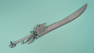 Dark Knight Arm - Figment of Spring Sword [3D Printed Kit] 3D Printed Kit cosplay DangerousLadies