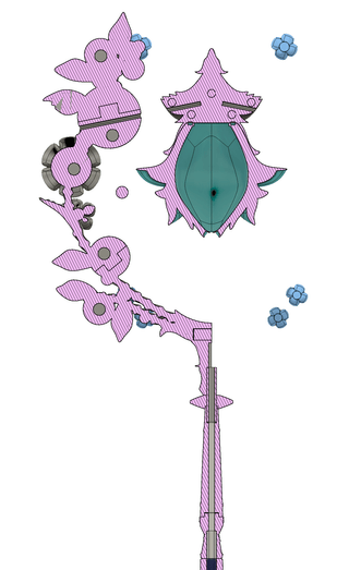 Edenmorn White Mage Cane [3D Print Files] 3D Files cosplay DangerousLadies