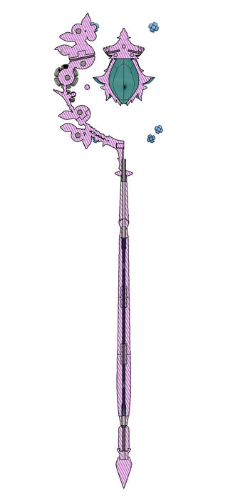 Edenmorn White Mage Cane [3D Print Files] 3D Files cosplay DangerousLadies