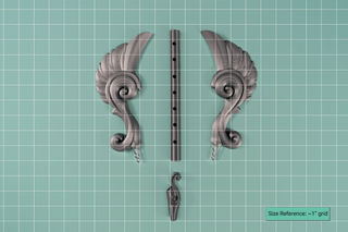 Eiko's Angel Flute [3D Printed Kit] 3D Printed Kit cosplay DangerousLadies