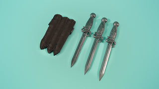 Ezio's Throwing Knives and Holsters Kit Cast Kit cosplay DangerousLadies