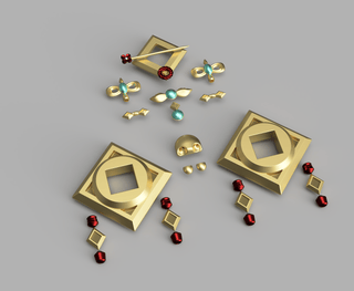 Firecracker Ashe's Accessories [3D Print Files] 3D Files cosplay DangerousLadies