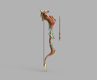 Firecracker Ashe's Bow and Arrow [3D Print Files] 3D Files cosplay DangerousLadies