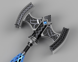 Gaia's Stygian Hyposkhesphyra Hammer [3D Print Files] 3D Files cosplay DangerousLadies