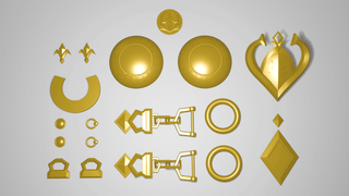Gold Ship's Accessories [3D Print Files] 3D Files cosplay DangerousLadies