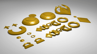 Gold Ship's Accessories [3D Print Files] 3D Files cosplay DangerousLadies