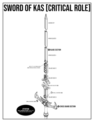 Grog's Sword of Kas [3D Print Files] 3D Files cosplay DangerousLadies