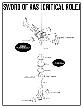 Grog's Sword of Kas [3D Print Files] 3D Files cosplay DangerousLadies