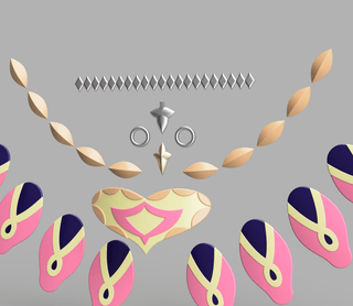 Halvin's Accessories and Dagger [3D Print Files] 3D Files cosplay DangerousLadies