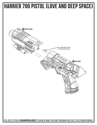 Harrier 700 [3D Printed Kit] 3D Printed Kit cosplay DangerousLadies