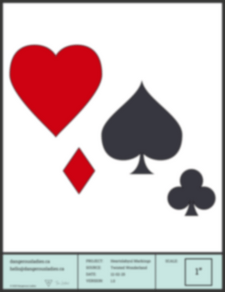 Heartslabyul Card Soldier Markings [Digital Pattern] Embroidery + Patterns cosplay DangerousLadies