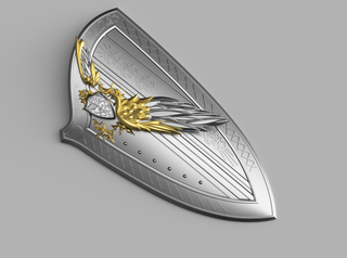 Hero's Shield Paladin Shield [3D Print Files] 3D Files cosplay DangerousLadies