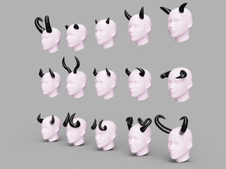 HORN PACK - Demons [3D Print Files] 3D Files cosplay DangerousLadies