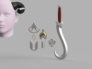 Jester's Accessories [3D Print Files] 3D Files cosplay DangerousLadies