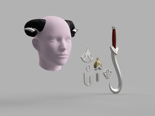 Jester's Accessories [3D Print Files] 3D Files cosplay DangerousLadies