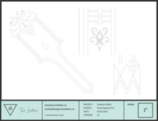 Joshua's Scarf and Tabard [Digital Pattern] Embroidery + Patterns cosplay DangerousLadies