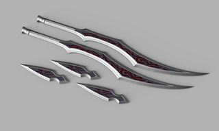 Katarina's Noxus Daggers and Throwing Knives [3D Print Files] 3D Files cosplay DangerousLadies
